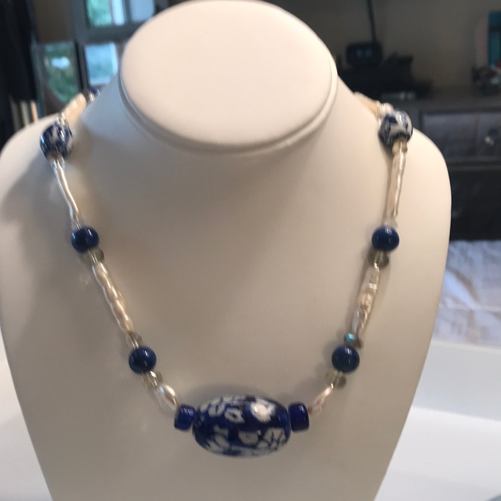 ❤️Necklace handmade by me. Salt water pearls